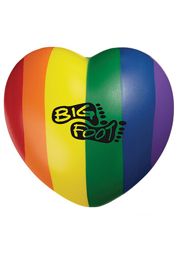 Personalized B.Free Rainbow Heart Stress Reliever
