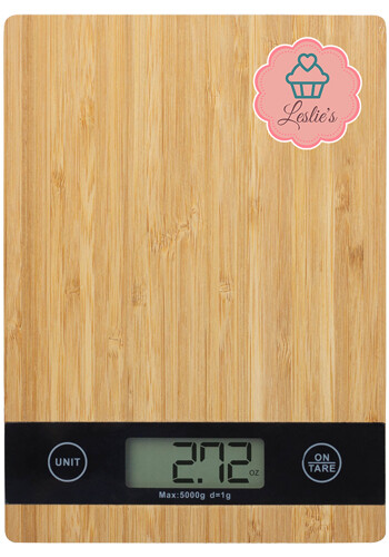 Personalized Bamboo Kitchen Scale