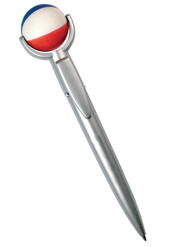 Promotional Pens with Beach Ball Stress Ball Top