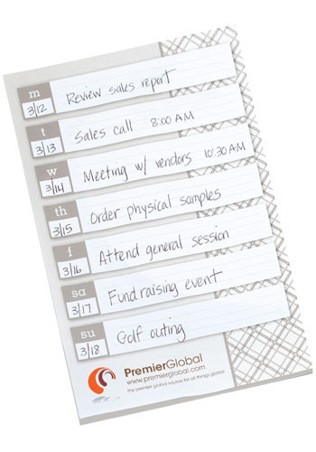 Custom Souvenir Large Adhesive Notepads 25 Sheets
