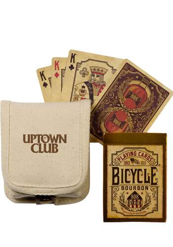 Personalized Bicycle® Bourbon Connoisseur Cards Gift Set