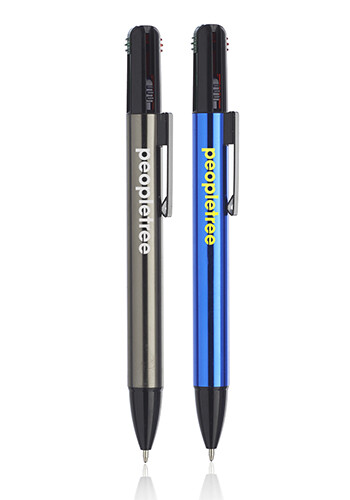 Custom Bierce 4-In-1 Ink Metal Pens