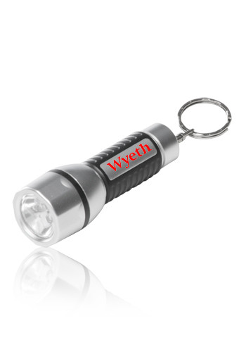 Black/Silver Flashlight Keychains