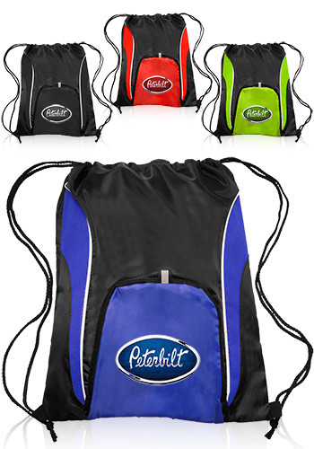 Personalized Sports Drawstring Backpacks | BPK48 - DiscountMugs