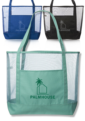 Promotional Cancun Large Mesh Beach Bags