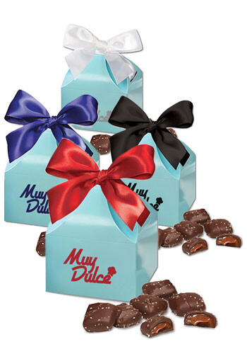 Bulk Chocolate Sea Salt Caramels in Gift Box