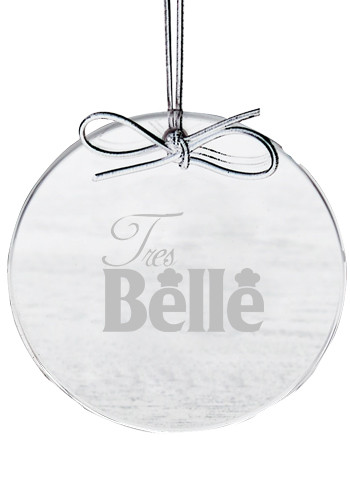Personalized Circle Glass Ornaments