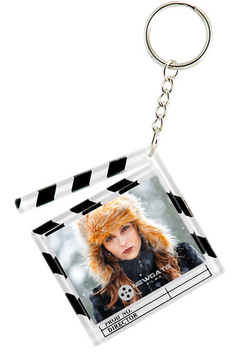 Custom Clapboard Snap-in Keytag