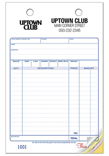 Personalized Classic 2-Part Multi-Purpose Large Register Form