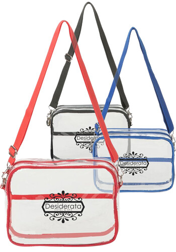 Customized Clear Crossbody Messenger Shoulder Bag