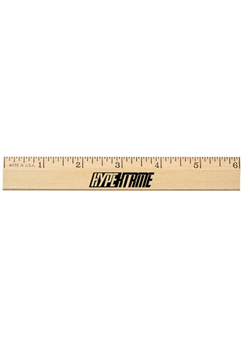 Custom Clear lacquer Budget Wooden Rulers