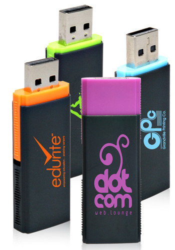 Color Slide 4GB USB Flash Drives | USB0204GB