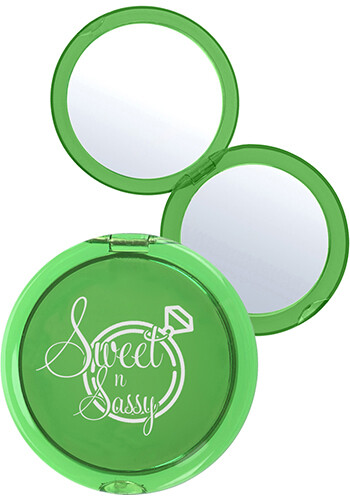 Promotional Compact Mirrors With 2X Magnification