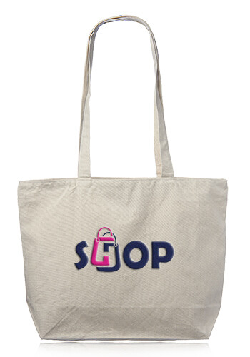 Cotton Canvas Totes with Zipper