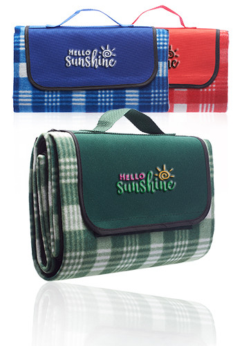 Customized Creekside Roll Up Picnic Blankets