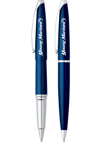 Custom Cross ATX Blue Lacquer Pen Set