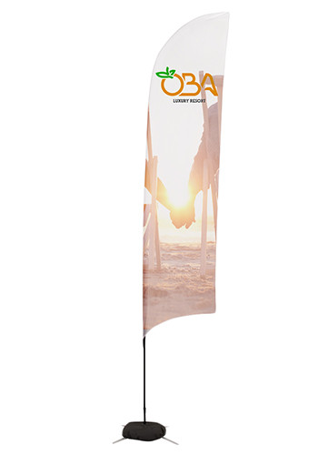 Sail Sign Flag Kits with Scissor Base