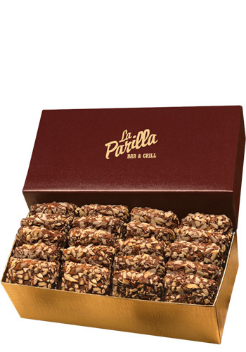 Promotional English Butter Toffee in Burgundy & Gold Gift Box