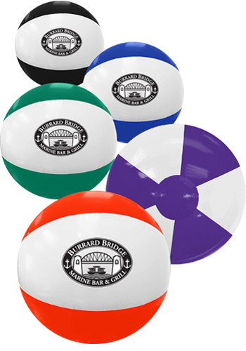 Custom 16 in. Two-Toned Inflatable Beach Balls
