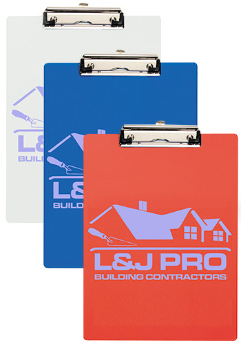 Customized Letter Size Clipboards with Metal Spring Clip