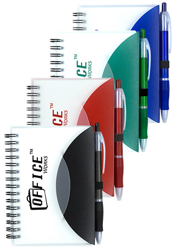 Personalized Spiral Notepads with Pens