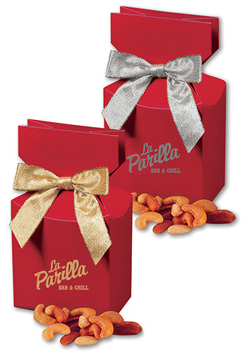 Customized Mixed Nuts in Red Gift Box