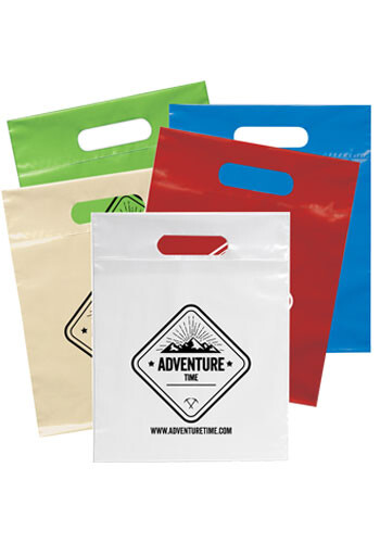 Customized Die Cut Handle Plastic Bags
