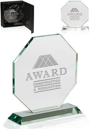 Bulk Octagon Glass Awards