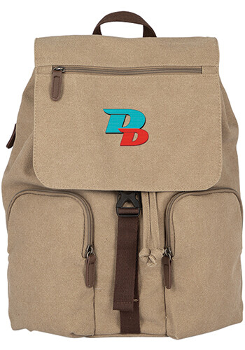 Promotional Double Barrel Canvas Backpack
