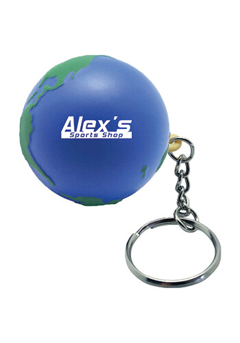 Customized Earth Stress Ball Keyrings