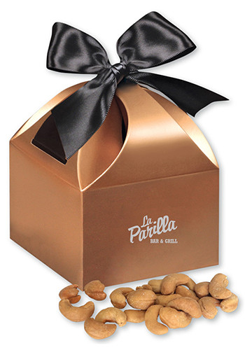 Wholesale Extra Fancy Jumbo Cashews in  Copper Gift Boxes