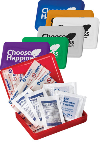 Custom First Aid Kit In Reusable Plastic Box