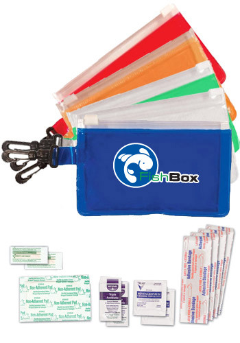 Promotional Clip-N-Go Zippered First Aid Kits | AK8006104 - DiscountMugs