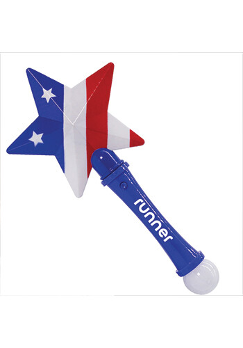 Personalized Flashing USA Star Wand