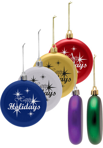 Customized Flat Round Ornaments