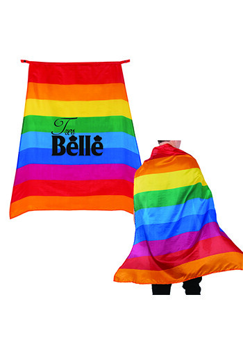 Personalized Flying Pride Rainbow Cape