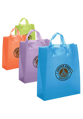 Personalized Foil Hot Stamp Frosted Brite Plastic Bags