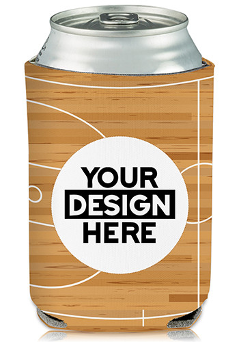 Promotional Collapsible Can Cooler Center Court Print