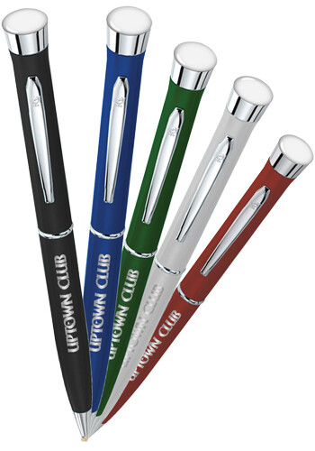 Personalized Colour Garland® Matte Pens with Chrome Accents