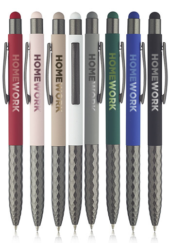 Wholesale Geometric Aluminum Ball Point Pens with Stylus