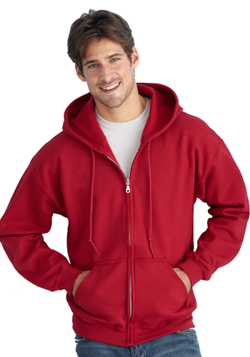 Printed Gildan Adult Full Zip Hooded Sweatshirts | 18600 - DiscountMugs