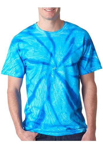Printed Gildan Tie-Dye Adult Neon Pinwheel Tees | D200NT - DiscountMugs