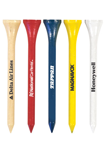 Promotional 2 3/4 in. Colors Golf Tees