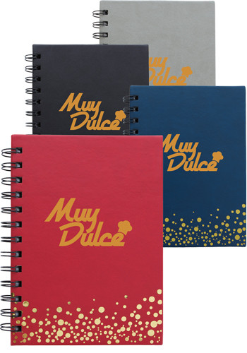 Promotional Good Value Metallic Dots Notebooks