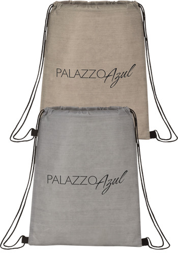 Personalized Graphite Non-Woven Drawstring Bags