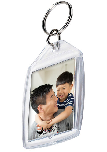 Wholesale Half Wallet Snap-In Photo Keytag