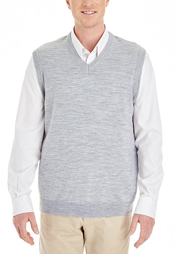 Custom Harriton Mens Pilbloc V-Neck Sweater Vests | M415 - DiscountMugs