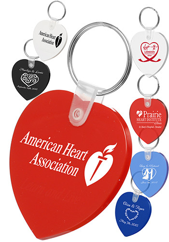 Heart Plastic Keychains