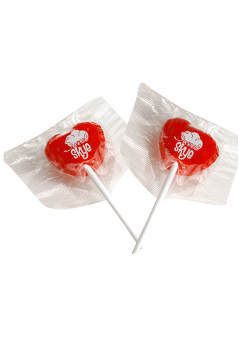 Customized Heart Shaped Lollipops