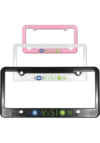 Custom Heay-duty Plastic License Plate Frames